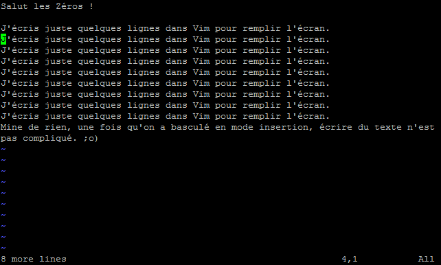 Collage dans Vim