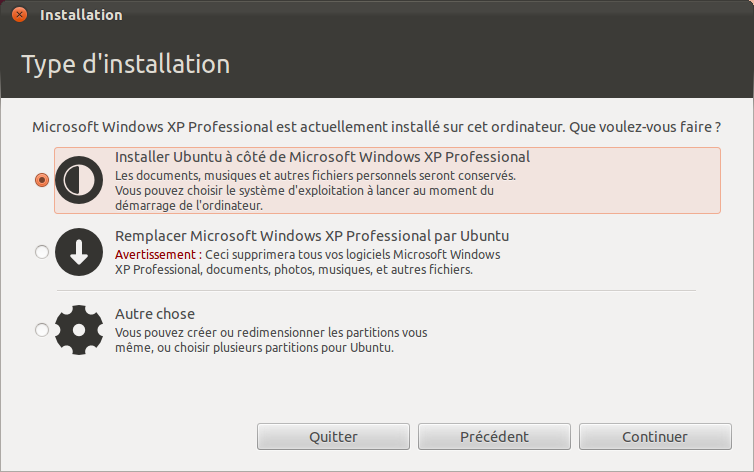 Le partitionnement